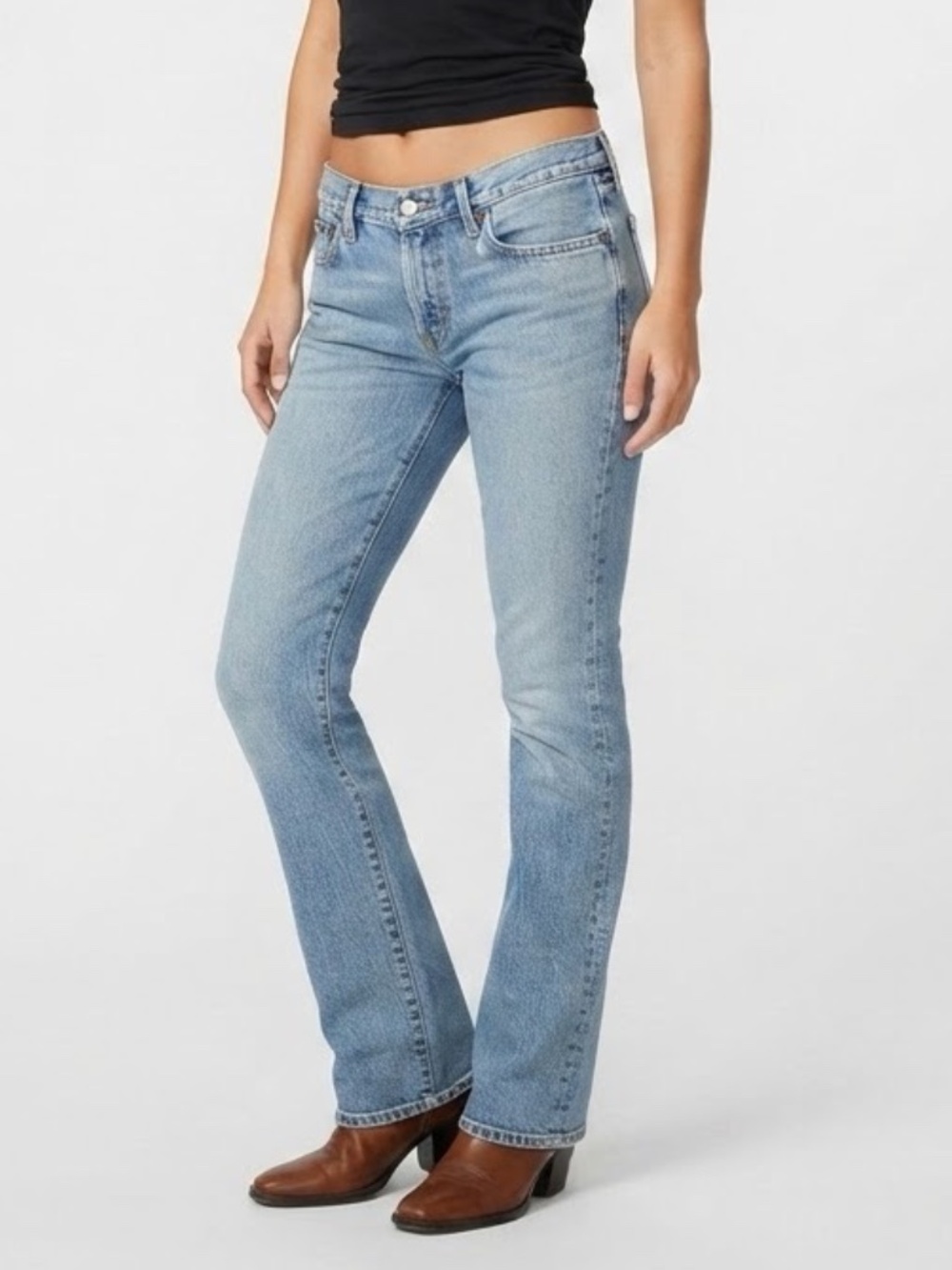 Vintage Y2K Calvin Klein Women's Jeans Size 8 Low-Rise Boot Cut 2000s Classic